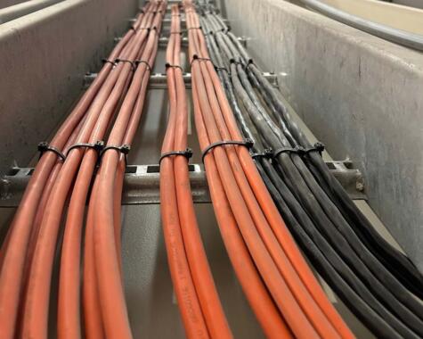 Cable tray installed by LGE Electricians Geelong
